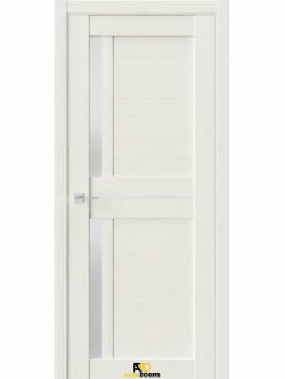 Межкомнатная дверь Q1 Лиственница белая (белый сатинат)