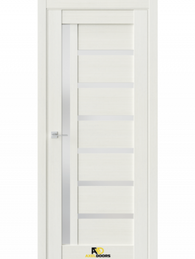 Межкомнатная дверь Q8 Лиственница белая (белый сатинат)