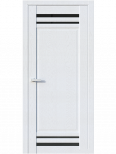 Межкомнатная дверь QN5 Лиственница белая (белый сатинат)
