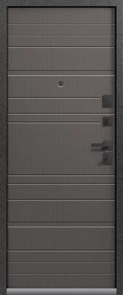 Входная дверь LUX-10 серый муар-ясень пепельный (Центурион)