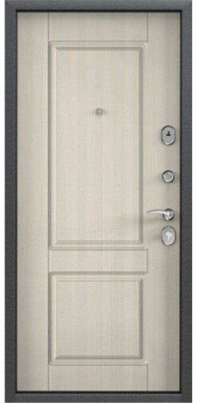 Входная дверь DELTA 100 M Черный шелк SP-7G / Перламутр белый D15 (TOREX)