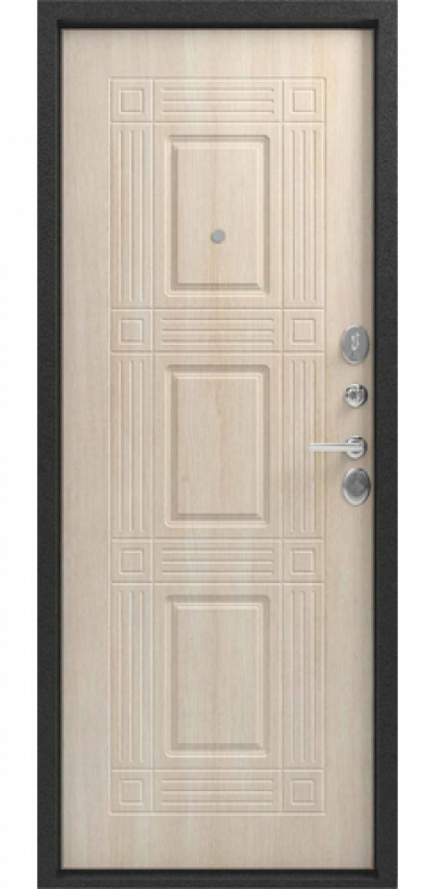 Входная дверь LUX-6 серебро - седой дуб (Центурион)