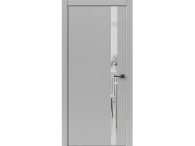 Межкомнатные двери Прима Лофт светлый Зеркало графит