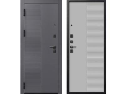 Входная дверь Центурион V-18 Черный муар + кашемир графит - Кашемир сильвер 2025