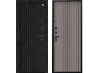 Входная дверь Центурион V-15 Черный муар +  Бетон темный - Софт ясень грей 2025