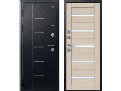 Входная дверь Центурион V-05 черный муар - лиственница светлая 2023/2024