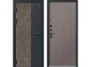 Входные двери С-110 черный муар+кварц черный+орех мокко - софт ясень грей 2025