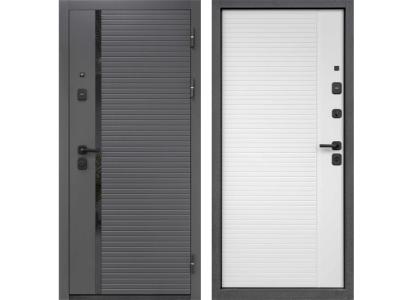 Входные двери Дверь стальная ТД 10-2 Серый графит/Белый